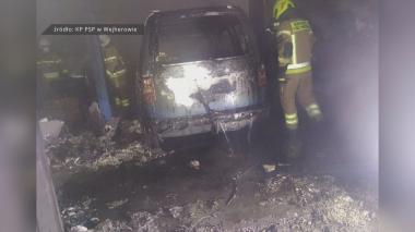 Pożar warsztatu w Wejherowie