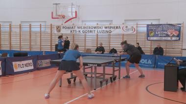Mecz I Ligi Kobiet w tenisie stołowym