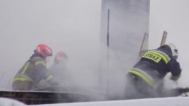 Pożar budynku mieszkalnego w Gościcinie