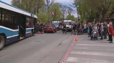 Wypadek autobusu MZK w Wejherowie