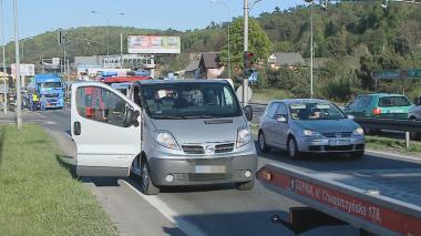 Wypadek na skrzyżowaniu Orzeszkowej z K6