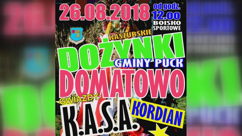 Domatowo będzie gospodarzem niedzielnych dożynek