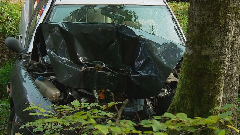 Wypadek drogowy w Łężycach