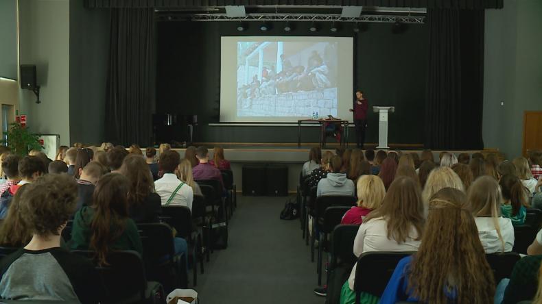 Wizyta Kingi Baranowskiej w ZSP nr 1 w Wejherowie