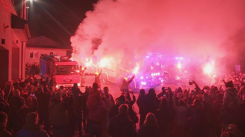 Nowy wóz wjechał w kolumnie pojazdów bojowych