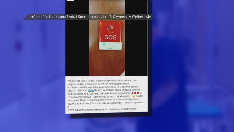 „Przyzywacze pomocy” znikają ze ścian szpitala