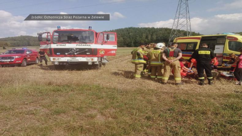 Wypadek przy żniwach w Kochanowie
