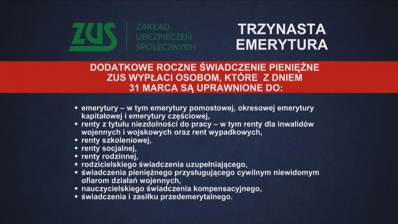 Pierwsze „trzynastki” z ZUS jeszcze przed Wielkanocą