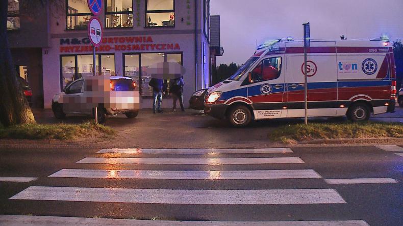 Kolizja w Bolszewie na ul. Zamostnej