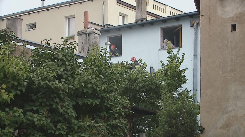 Pożar przy ul. Północnej w Wejherowie