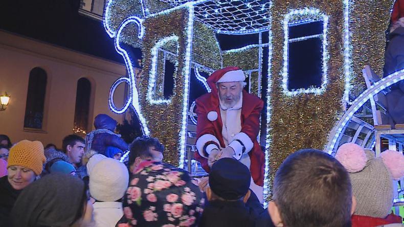 Mikołaj na rynku w Wejherowie