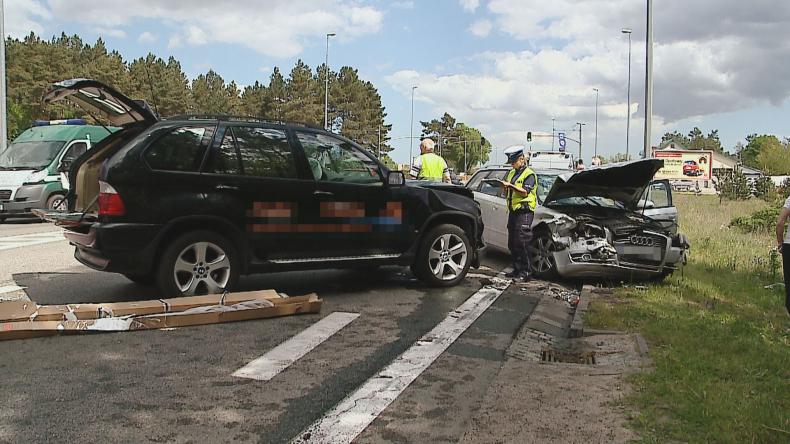 Wypadek drogowy w Kębłowie
