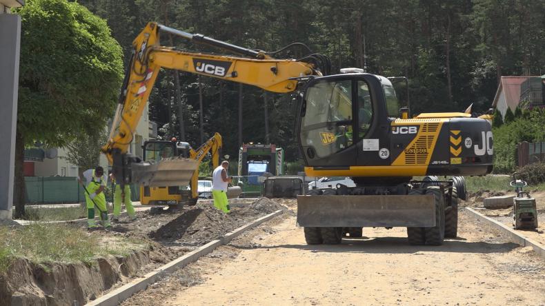 Remont drogi przy powstającym Węźle Zryw