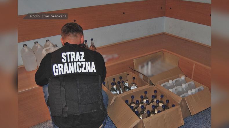 Nielegalne papierosy i tytoń w garażu