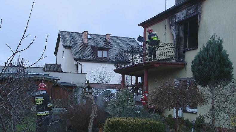 Pożar budynku mieszkalnego w Wejherowie