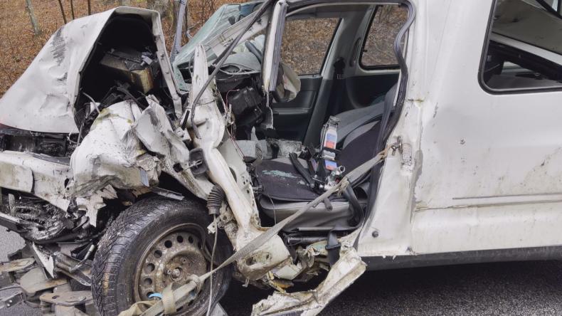 Dwie osoby w szpitalu po wypadku w Luzinie