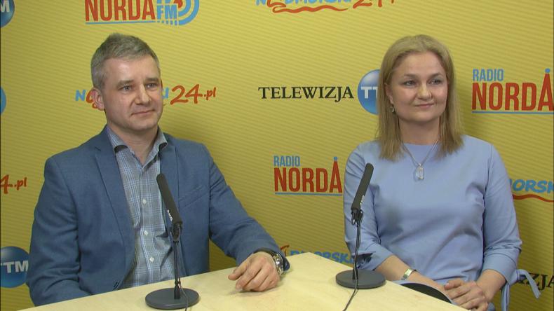 Marek Białonoga i Magdalena Wojtkiewicz