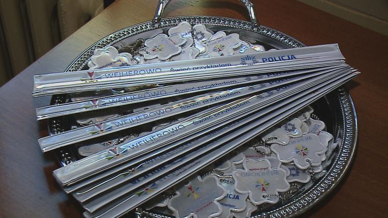 Kilkaset odblasków trafiło do wejherowskiej komendy