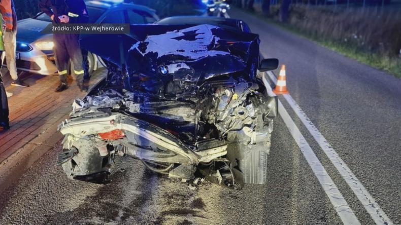 W Pętkowicach zderzyły się dwa samochody