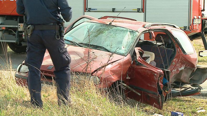 Wypadek na trasie Łebcz - Władysławowo