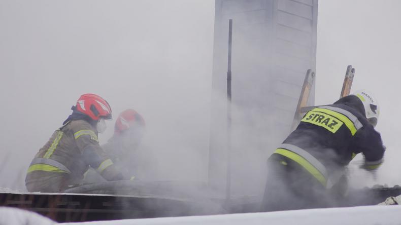 Pożar budynku mieszkalnego w Gościcinie
