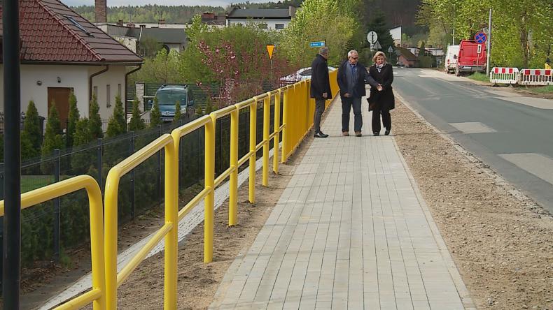 Nowe chodniki w gminie Łęczyce