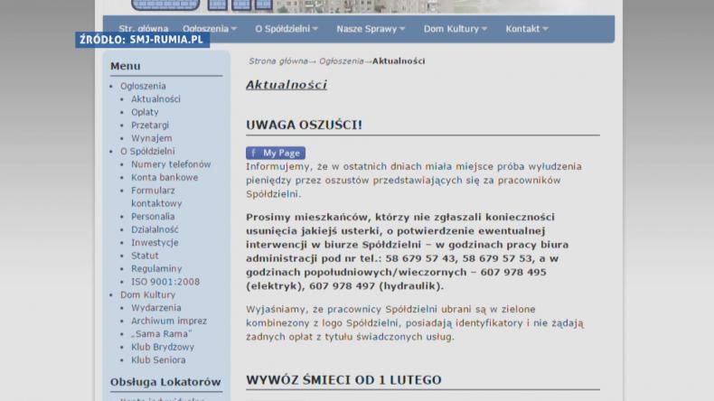 Oszuści podszywają się pod pracowników spółdzielni