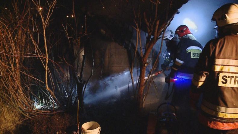 Pożar altanki w Wejherowie